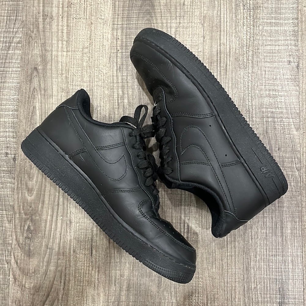 Nike Black Air Force ones